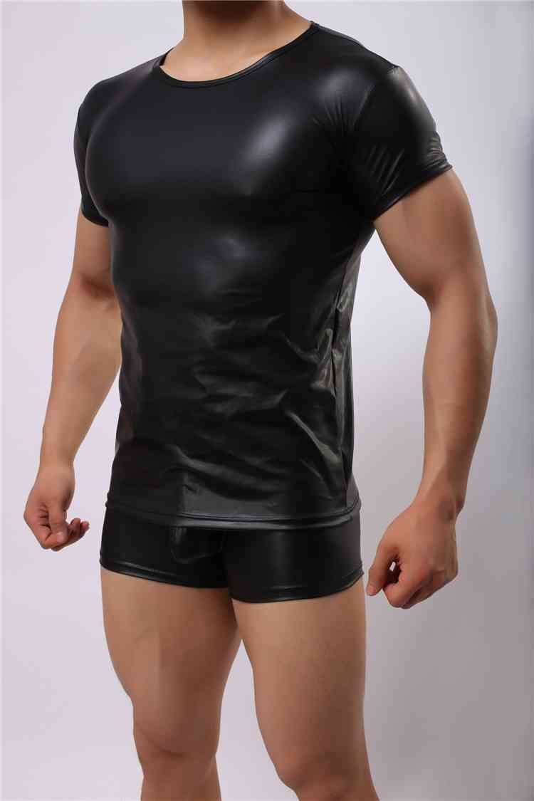 PU Leather T-Shirt (4)