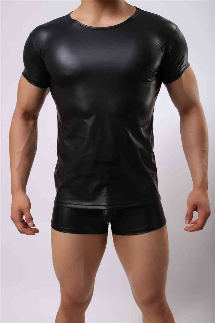 PU Leather T-Shirt (5)