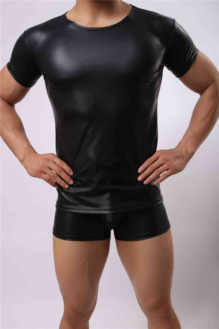 PU Leather T-Shirt (6)