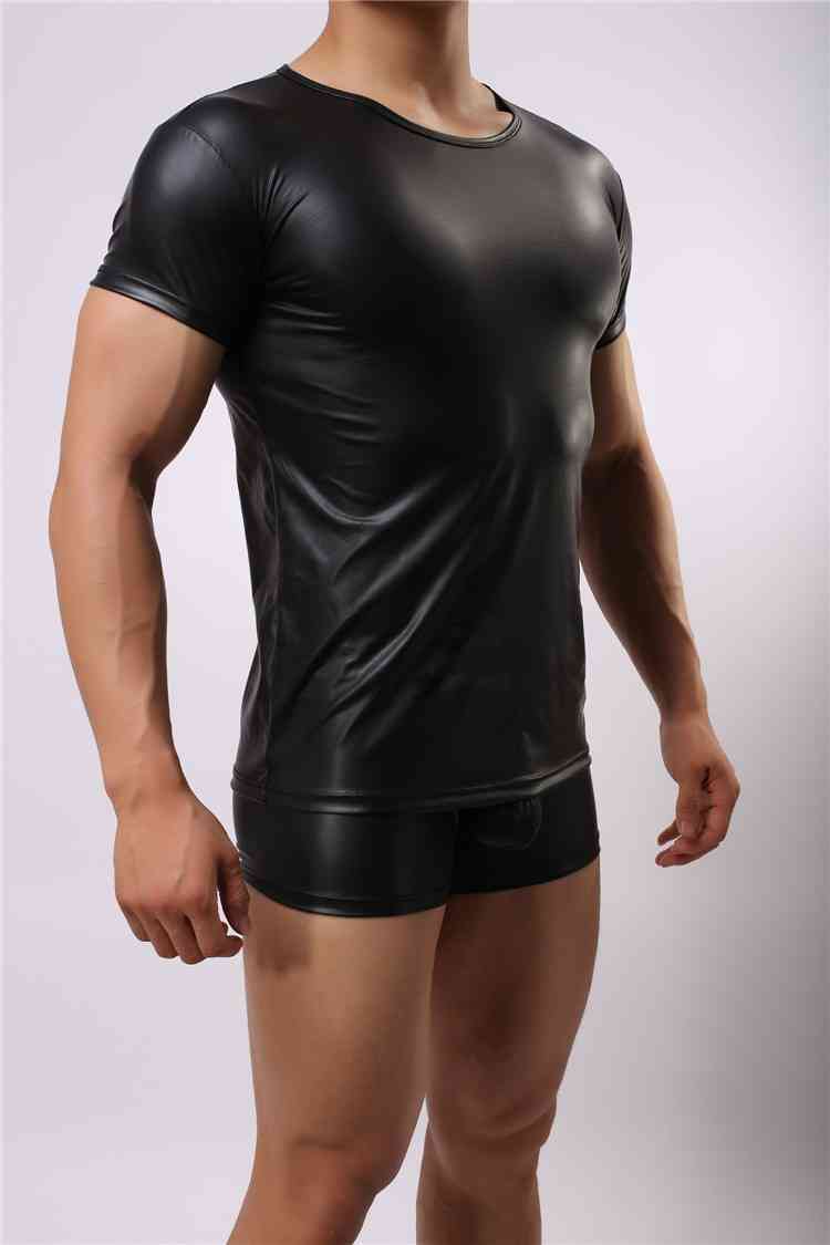 PU Leather T-Shirt (7)