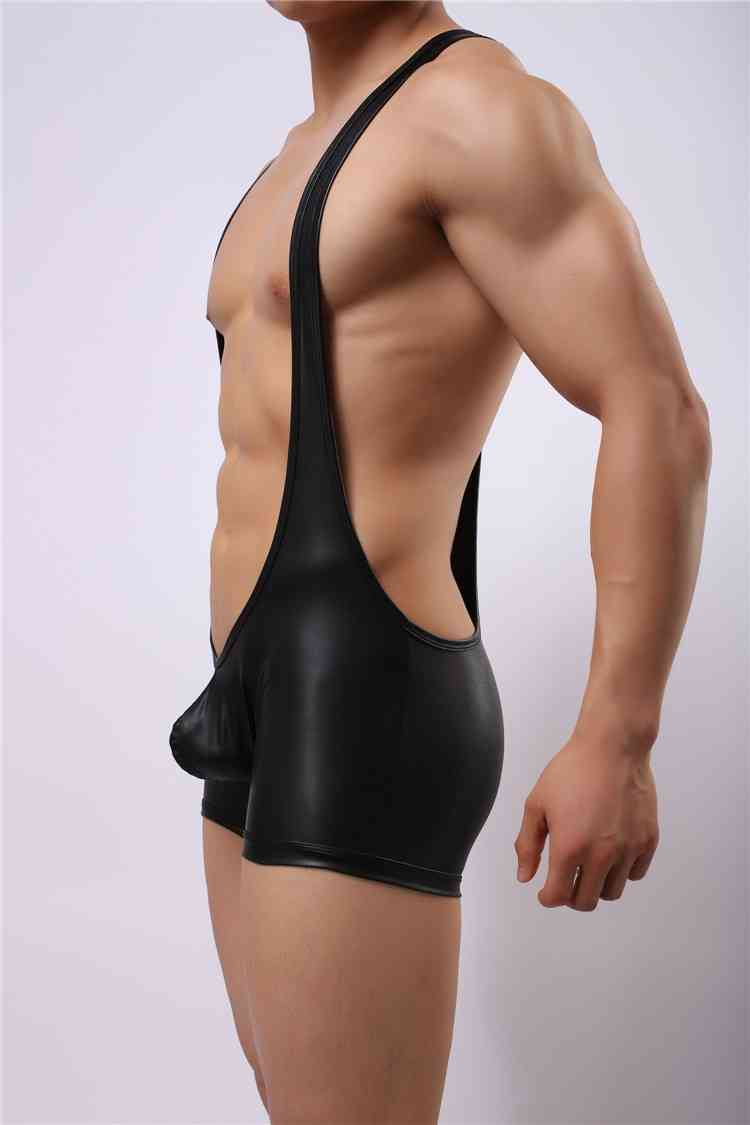 PU Leather Wrestling Skimsuit (3)