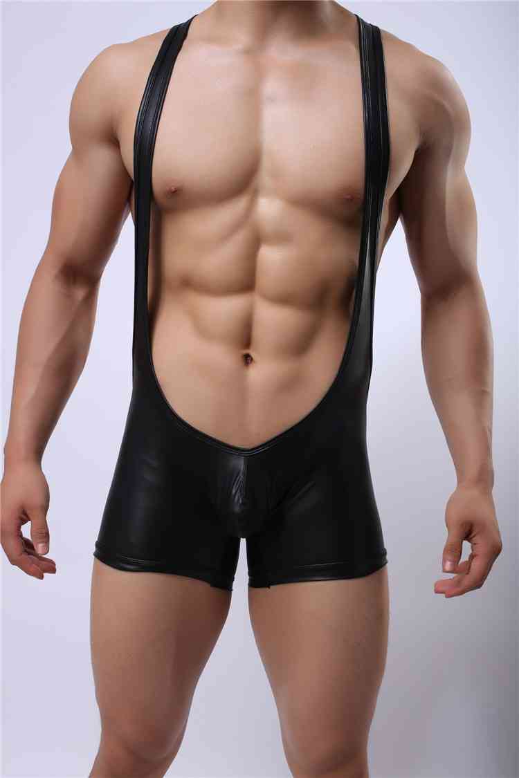 PU Leather Wrestling Skimsuit (5)