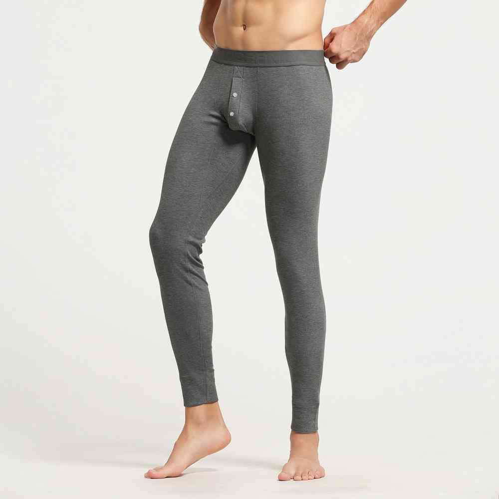 Calça Long John SEOBEAN Masculina - Algodão Para Camada De Base E Conforto